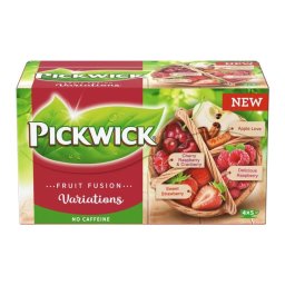 Gyümölcstea 20x2 g Pickwick Variációk PIROS meggy, vörösáfonya, alma, eper és málna