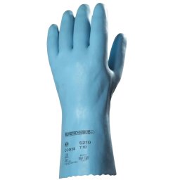 Gumikesztyű vegyszerálló latex méret: 8-as hossz 30 cm EP_520610 kék
