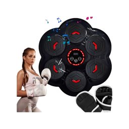 Boksz 6 ügyességi szintes edző pajzs MMA zenélő, USB-s + bokszkesztyűvel