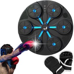Boksz 8 ügyességi szintes edző pajzs MMA zenélő, USB-s + bokszkesztyűvel