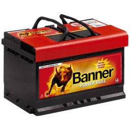 Banner Power Bull 12V 74Ah 680A P7412 autó akkumulátor jobb+