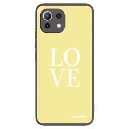 Fekete szilikon tok az alábbi mobiltelefonokra Xiaomi 11 Lite 5G NE - Love