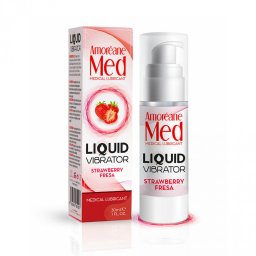 Amoréane - Liquid Vibrator csiklóstimuláló gél hölgyeknek eper illattal (30 ml)