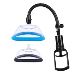 B-Series - Powerpump Max vagina pumpa, kétujjas pumpafejjel, két szívóharanggal