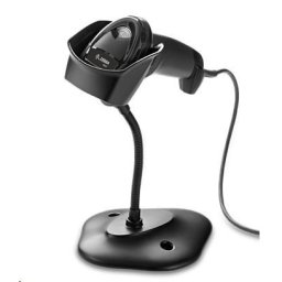 Zebra olvasó DS2208, 2D vonalkód olvasó, KIT, fekete, USB-HID + állvány - Használt