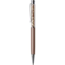 ART CRYSTELLA Golyóstoll, rose gold, felül topáz SWAROVSKI(R) kristállyal töltve, 14 cm, ART CRYSTELLA(R)