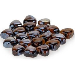 Happet borostyán üvegkavicsok (25 mm) 300 g