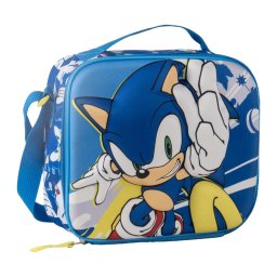 3 D Sonic mintás Uzsonnás hűtős thermo táska 26×21,5 cm