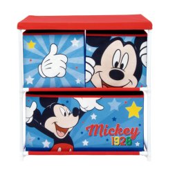 Mickey egér Star játéktároló állvány 3 rekeszes 53x30x60 cm