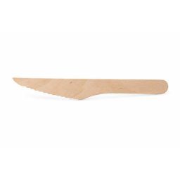 Kés, fa, egyszer használatos, 16 cm, 100 db