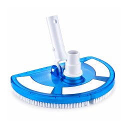 PurePool Deluxe Clear félkör alakú kefés porszívófej átlátszó házzal - medence fenék tisztító