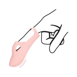 Loveline - bordázott ujjvibrátor (pink)