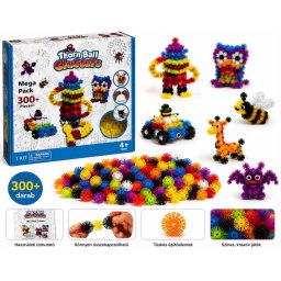 Thorn Ball Clusters Kreatív Építőjáték - 300+ Darabos Tüskés Építő Készlet Gyerekeknek