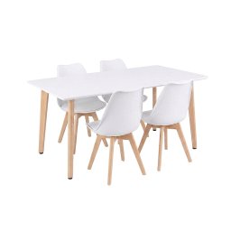 Silla 150 4+1 étkező garnitúra fehér-fehér