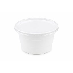 Műanyag gulyás tányér, tetőzhető, 750 ml, 50 db, fehér