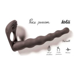 Strap-on Dild Ketts penetrci, vibrci 17 cm fekete