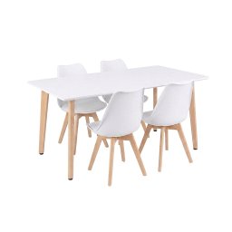 Silla 150 4+1 étkező garnitúra fehér-fehér