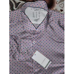 Eterna performance shirt super slim fit színes mintás ing, 41