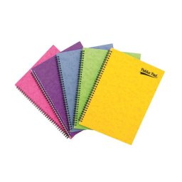 PUKKA PAD Spirálfüzet, A4, vonalas, 60 lap, PUKKA PAD "Pressboard", vegyes szín