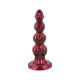 Beasty Cocks - Werewolf Willie dildó tapadókoronggal - bordó (21 cm)
