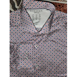 Eterna performance shirt super slim fit színes mintás ing, 40