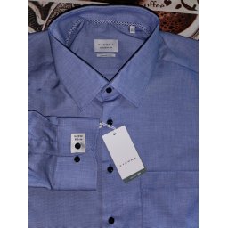 Eterna Meisterhaft 1863 comfort fit kék szőttes ing, 47
