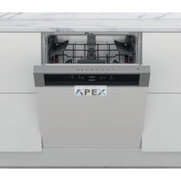Whirlpool WBC 3C26 X félig integrált mosogatógép - Inox szín 60 cm széles