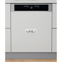 Whirlpool WBO 3O33 PL X félig integrált mosogatógép - Inox szín 60 cm széles