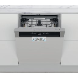 Whirlpool WBO 3T133 PF X félig integrált mosogatógép - Inox szín 60 cm széles