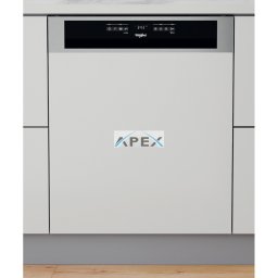 Whirlpool WBO 3T341 P X félig integrált mosogatógép - Inox szín 60 cm széles