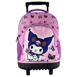 Hello Kitty Kuromi Purple prémium gurulós iskolatáska, táska 44 cm