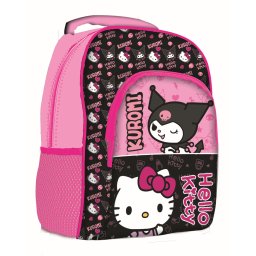 Hello Kitty & Kuromi Pink iskolatáska, táska 40 cm