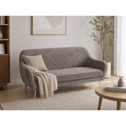 Szürke 3 személyes kanapé CORANTI VELVET
