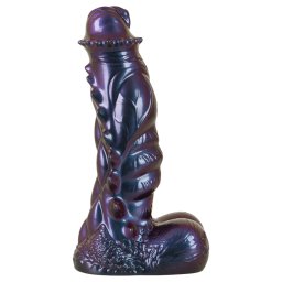 Beasty Cocks Tech-Zilla Bang - tapadókorongos monster dildó (lila)