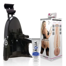 Fleshlight Mia Malkova Boss Level maszturbtor, univerzlis automata adapterrel + 50ml skost - anl