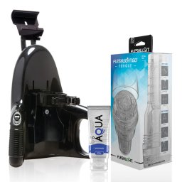 Fleshlight GO Torque Ice maszturbtor, univerzlis automata adapterrel + 50ml skost - vagina