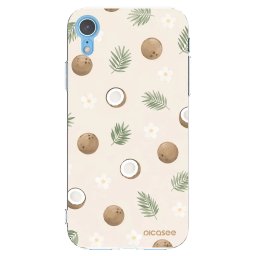 Átlátszó szilikon tok az alábbi mobiltelefonokra Apple iPhone XR - Coconut Breeze