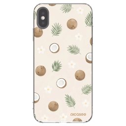 Átlátszó szilikon tok az alábbi mobiltelefonokra Apple iPhone XS Max - Coconut Breeze