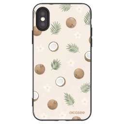 Fekete szilikon tok az alábbi mobiltelefonokra Apple iPhone X/XS - Coconut Breeze