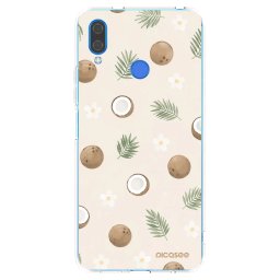 Átlátszó szilikon tok az alábbi mobiltelefonokra Huawei Nova 3 - Coconut Breeze
