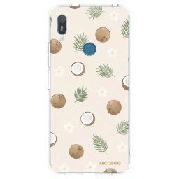 Átlátszó szilikon tok az alábbi mobiltelefonokra Huawei Y6 2019 - Coconut Breeze
