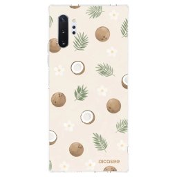 Átlátszó szilikon tok az alábbi mobiltelefonokra Samsung Galaxy Note 10+ N975F - Coconut Breeze