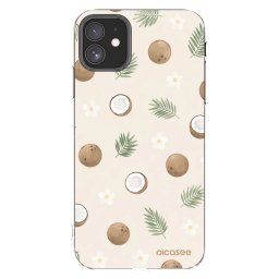 Átlátszó szilikon tok az alábbi mobiltelefonokra Apple iPhone 11 - Coconut Breeze