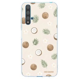 Átlátszó szilikon tok az alábbi mobiltelefonokra Huawei Nova 5T - Coconut Breeze