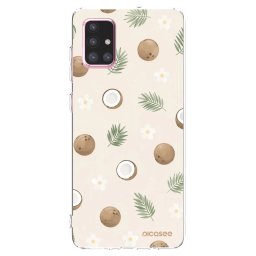 Átlátszó szilikon tok az alábbi mobiltelefonokra Samsung Galaxy A71 A715F - Coconut Breeze