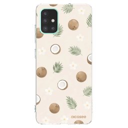 Átlátszó szilikon tok az alábbi mobiltelefonokra Samsung Galaxy A51 A515F - Coconut Breeze