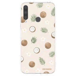 Átlátszó szilikon tok az alábbi mobiltelefonokra Huawei P40 Lite E - Coconut Breeze