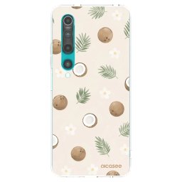 Átlátszó szilikon tok az alábbi mobiltelefonokra Xiaomi Mi 10 - Coconut Breeze