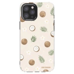 Átlátszó szilikon tok az alábbi mobiltelefonokra Apple iPhone 12 Pro Max - Coconut Breeze