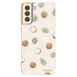 Átlátszó szilikon tok az alábbi mobiltelefonokra Samsung Galaxy S21+ 5G G996F - Coconut Breeze